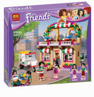 LEGO Heart Lake City Pizza Restaurant FRIENDS Girl Friends 41311 Assembled Building Block Educational Toys