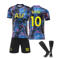 [ในสต็อก] N0.10 Harry Edward Kanes NO.7 Son Heung-Min ผู้ชายเด็กแขนสั้นเสื้อฟุตบอล2122Tottenham Hotspurs Starry Sky ชุดฝึกอบรมที่ระลึก