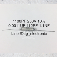 10ชิ้น 1100PF 1.1NF 0.0011UF 250V 10% C โพลิสไตรีน ของดี เก่าเก็บ แท้จากญี่ปุ่น  คุณภาพเต็ม100% อะไหล่วงจรอิเล็กทรอนิกส์