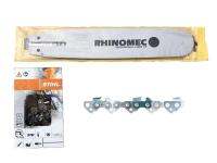 ชุด (( บาร์ RHINOMEC 11.5 นิ้ว 29 cm.)) + (( โซ่ STIHL 23 ฟัน บาง 3636 ))