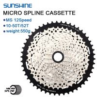 SUNSHINE โซ่ต่อสายเล็ก12สปีด,โซ่ต่อ118 M6100 10-50T/52T MTB Micro Spline K7 12V Shimano สำหรับ M8100 M9000เฟือง M9100