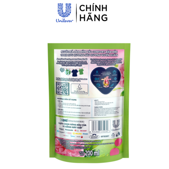 Hàng tặng không bán combo 4 nước xả làm mềm vải comfort 100h lưu hương sâu - ảnh sản phẩm 2