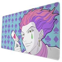 Anime Hunter X Hunter Keyboard Desk Mat Mousepad Hisoka Black Gaming Fabric Gamer Mouse pad