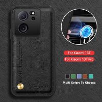 เคสมือถือธุรกิจสีด้านสำหรับ Xiaomi Mi 13T Pro 5G 13TPro Mi13TPro Xiaomi13T 2023เคสโทรศัพท์หนังผิวเรียบง่ายสุดหรูแฟชั่นกันกระแทกปกป้องเลนส์กรอบหลังแบบนิ่ม