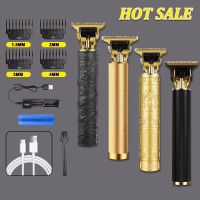 ZZOOI T9 Gold Electric USB Cordless Hair Cutting  Vintage Machine Hot Sale Professional Barber Trimmer For Men Clipper Shaver Beard