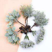 6PCS Artificial Plants Decorative Flowers Wreaths Wedding Home Decoration Accessories Diy Gift Box A Cap Scrapbooking Floristics Nails Screws Fastener