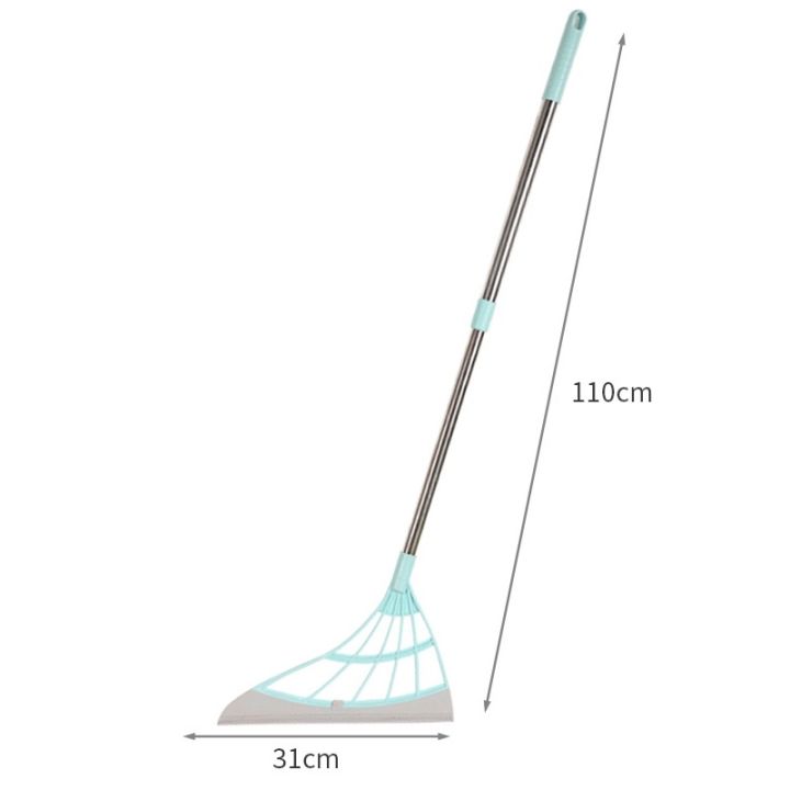 a-shack-ที่ขูดพื้นไม้กวาดแบบใช้ได้สองแบบมีด้ามยาวแบบถอดออกได้แห้งเร็วที่เช็ดกระจกถูทำความสะอาดบ้าน