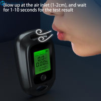 แบบพกพาเป่าประเภท Tester มือถือความแม่นยำสูง Breathalyzer Usb ชาร์จดิจิตอลลมหายใจทดสอบ