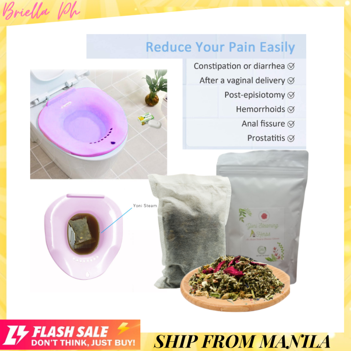 BUNDLE Sitz Bath + Steaming Herbs for Hemorrhoids For Personal Care