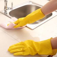 Hot Sale Household Dish-Washing Washing Clothes Rubber Gloves Rubber Waterproof Reusable Housework Food Garden Gloves Safety Gloves