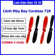 Bộ 4 cánh máy bay coreless720 55mm lỗ 1mm