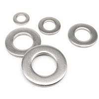 2/5/10/50/100X M1.6 M2 M2.5 M3 M3.5 M4 M5 M6 M8 M10 M12 M14 M16 M18 M20 M24 GB97 A2 304 Stainless Steel Flat Washer Plain Gasket