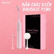 Bàn Chải Điện Brushie Pink Tích Hợp Máy Rửa Mặt 5 Chế Độ Công Nghệ Sóng Âm