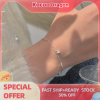 Kocoo สร้อยข้อมือรูปหัวใจขนาดเล็กแสดงอารมณ์แฟชั่นสร้อยข้อมือ O CHAIN สำหรับผู้หญิงเครื่องประดับของขวัญวันเกิดงานแต่งงาน