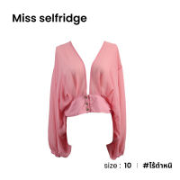 Miss selfridge เสื้อแขนยาวชีฟอง D035-2