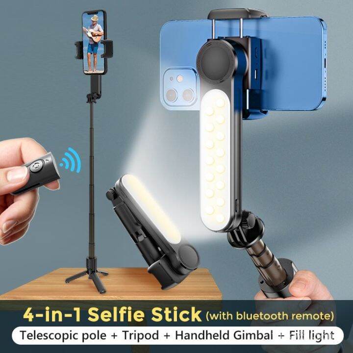 Gimbal L09 L08 R1S With Fill Light Stabilizer Wireless Bluetooth Selfie