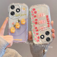 เคสโทรศัพท์ Realme C51 C53 NFC C33 C35 Phone Case เคส Realme 10 4G ตุ๊กตาลูกบาศก์สีสันสดใสเคสการ์ตูนป้องกันเลนส์กันกระแทกฝาครอบนิ่ม2023