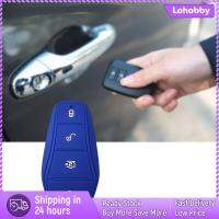 Lohobby เคสกุญแจรถซิลิโคนสำหรับ Byd Atto 3อะไหล่คุณภาพสูงสีน้ำเงินเข้ม