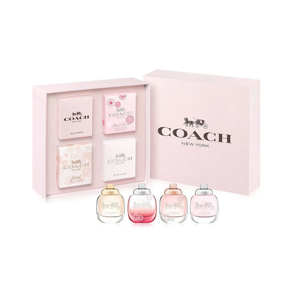 HCM]Set 4 Chai Nước Hoa Nữ Coach Floral Coach by Coach Gift Set 