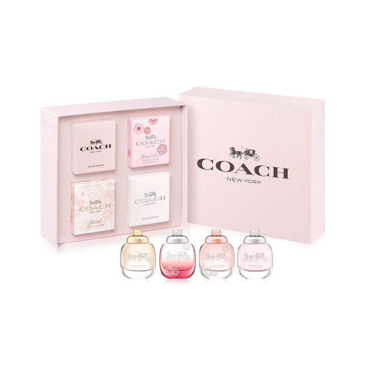 HCM]Set 4 Chai Nước Hoa Nữ Coach Floral Coach by Coach Gift Set 