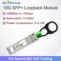 โมดูล10G SFP + Loopback 0 ~ 5Dbm SFP-10G-LB0อะแดปเตอร์แบบวนลูปแบ็กใช้งานร่วมกันได้กับ Cisco SFP + โมดูลทดสอบแบบพาสซีฟไฟเบอร์ลูปแบ็ก