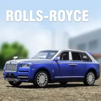 1:32ม้วน Royce SUV Cullinan โมเดลรถยนต์โลหะหล่อจากโลหะรถของเล่นรถจำลองเสียงและแสงสว่างของขวัญสำหรับเด็ก