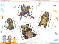 Wooden Puzzle Jigsaw Best Gift for s and Kids Unique Shape Jigsaw Pieces Various Sizes Pegasus Groundhog Panda Bear King