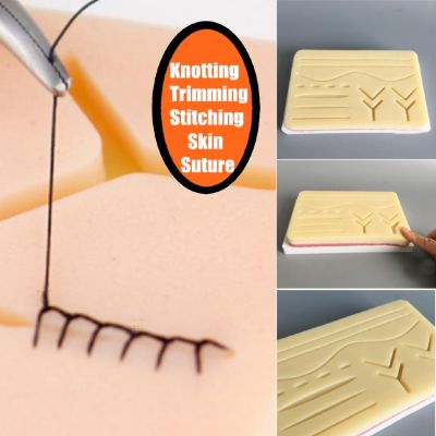 Best and hot Suture Training Kit Medical Silicone Suturing Practice Pad Human Skin Model