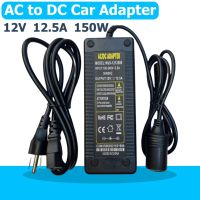 Woww สุดคุ้ม AC to DC Car Adapter 12V 12.5A 150W หม้อแปลงไฟบ้าน AC 220Vเป็นไฟรถยนต์ DC 12V ราคาโปร อุปกรณ์ สาย ไฟ ข้อ ต่อ สาย ไฟ อุปกรณ์ ต่อ สาย ไฟ ตัว จั๊ ม สาย ไฟ