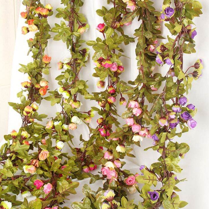 cc-artificial-ivy-roses-fake-flowers-vine-wedding-home-store-decoration-plastic-hanging-wall-green-plants-rattan-leaf