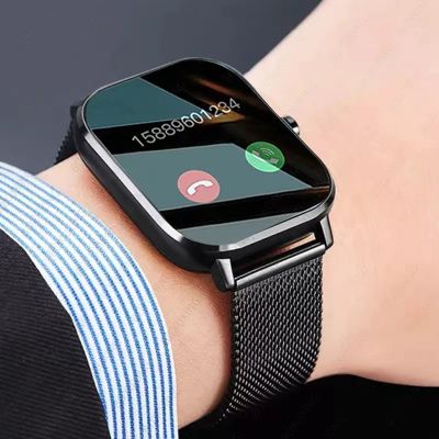 ☎ 2023 New Bluetooth Answer Call Smart Watch Men 1.69 Full Touch Dial Call Fitness Tracker IP67 Waterproof Smartwatch Man Women