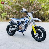 Urago 1:18ใหม่ Husqvarna FS 450 Supermoto เดิมที่ได้รับอนุญาตจำลองล้อแม็กรถจักรยานยนต์รุ่นรถของเล่นของขวัญคอลเลกชัน