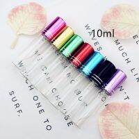 5pcs/lot 5ML 10ML Transparent Thin Glass Spray Bottle Sample Clear Vials Portable Mini Perfume Atomizer Travel Size Bottles Containers