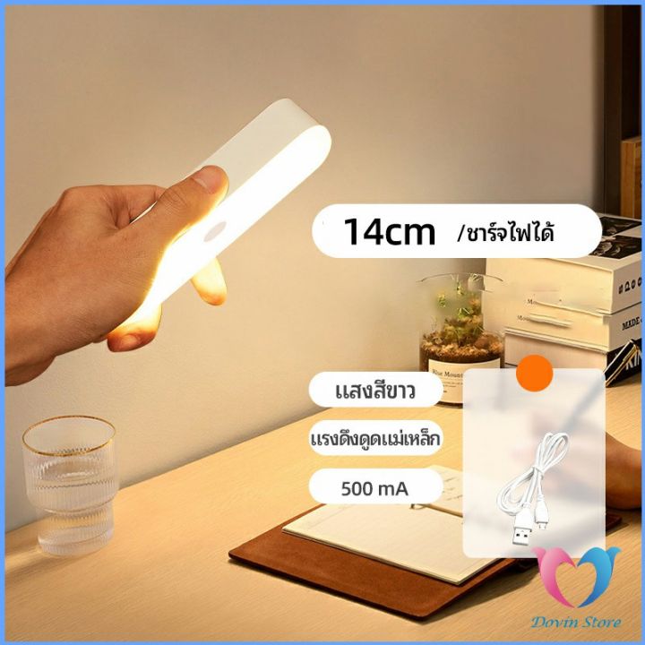 ไฟเซ็นเซอร์-led-ไร้สายตรวจจับการเคลือนไหว-แสงสว่างกลางคืนมีพร้อมจัดส่ง-human-body-sensor-light