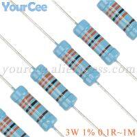 20PCS 3W Metal Film Resistor 1 0.1r 1M Ohm 0.1R 0.5R 2.2R 30R 100R 330R 1K 10K 20K 30K 47K 51K 100K 470K 1K ohms Resistance