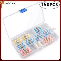 UMMEAX 150PCS 4ขนาด ขั้วต่อสายไฟ 4สีค่ะ ขั้วต่อสายไฟหด เกรดทางทะเล ขั้วต่อสายไฟซีลโลหะ มารีน