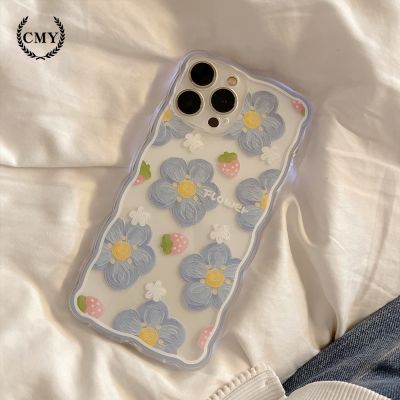 เคส เคสโทรศัพท์มือถือ ซิลิโคนนิ่ม tpu ลายภาพวาดสีน้ํามัน รูปดอกไม้ สําหรับ 7 8 plus pro max 12 mini 13 XR XS