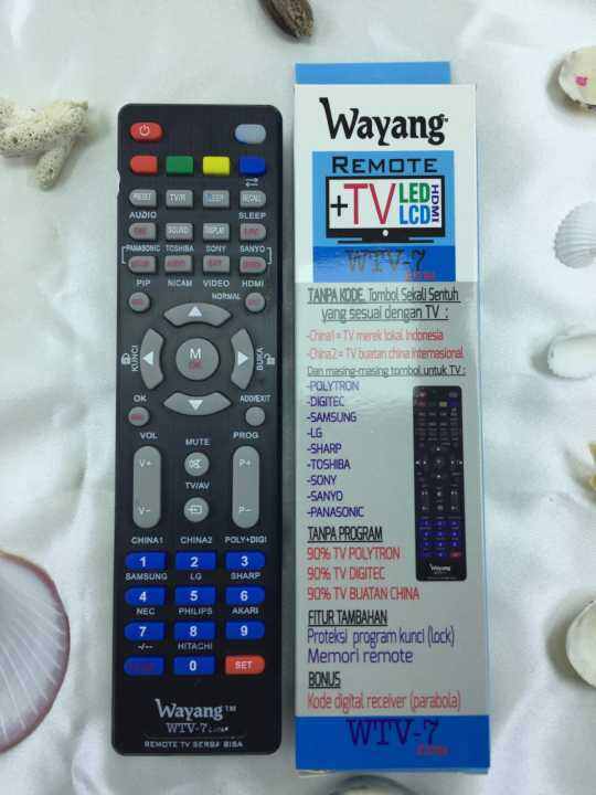 Remot Remote Multi Tv Tabung Lcd Led Parabola Wayang Wtv