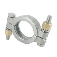 1.5 "แรงดันสูง Tri Clamp Clover สุขาภิบาล SS304 Clamp Clover Fit Ferrule OD 50.5MM