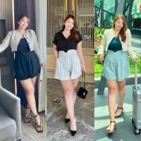 กางเกงพรางต้นขา สาวอวบใส่แล้วดูขาเรียว M-4XL(5XLขึ้นไป สั่งตัดพิเศษได้)