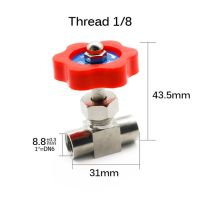 LJLJ-6mm 8mm 10mm 12mm Hole Dia Orange Plastic Handle Metal High-Pressure Durable Tube Needle Type Globe Valve