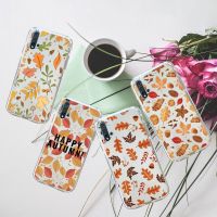 Nana Ko Electron】เคสสำหรับหัวเหว่ยใบเมเปิลฟักทองฤดูใบไม้ร่วงอย่างมีความสุขสำหรับโทรศัพท์ Honor P Mate Y 30 40 20 50 8 70 10 9 A I X C Pro Lite Prime Smart