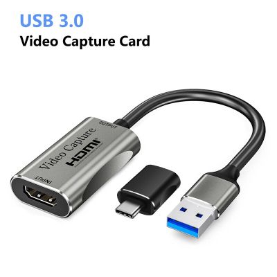 USB 3.0การ์ดบันทึกวิดีโอ Type-C 1080P 60Fps 4K HDMI-Compatible Video Graer Box สำหรับ Macbook PS4กล้องวิดีโอ5เกม Xbox