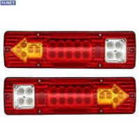 19 LED Trailer Tail Lights Bar DC 12V Tail Turn Signal Reverse Brake Running Lights for Truck Trailer RV UTV Camper Red White