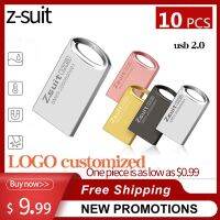 USB โลโก้ฟรี10ชิ้น/ล็อตแฟลชไดร์ฟปากกา4GB กันน้ำ Pendrive 64ตัวจุความจำกิกะไบท์ USB 2.0 Gratis Ongkir โลหะความเร็วสูงยูดิสก์