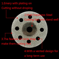 Super ตัดแผ่นเพชรบดล้อวงกลมใบเลื่อยขัดขนาดเล็กเจาะ22มม.