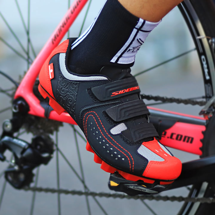 sidebike-จักรยานรองเท้า-mtb-ผู้ชายแข่งจักรยานรองเท้า-mtb-จักรยานเสือภูเขารองเท้ากีฬามืออาชีพล็อคตัวเองระบายอากาศ