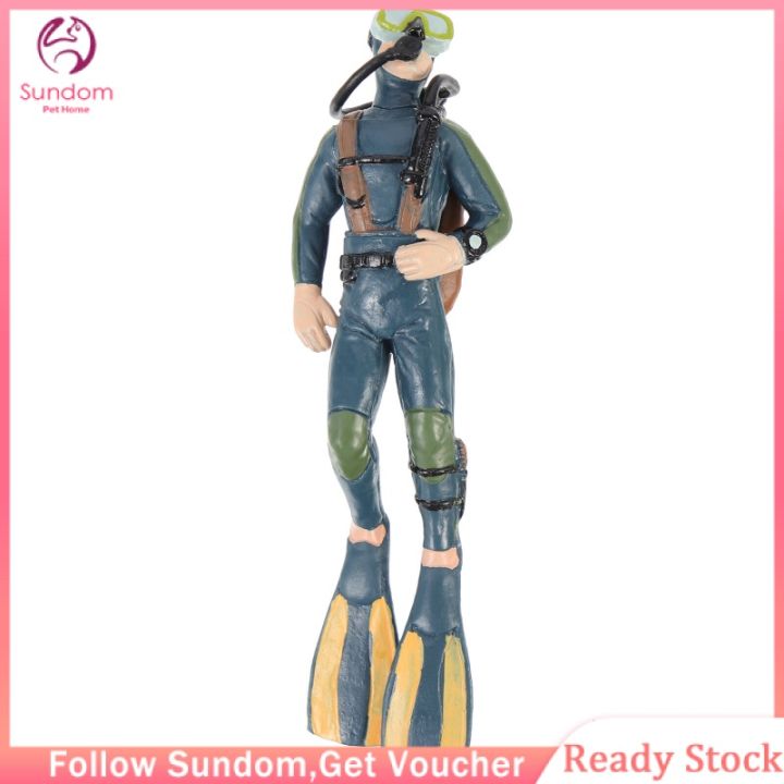 sundom-โมเดลนักประดาน้ำรุ่นมินิตู้ปลารุ่น-frogman-aquanaut-การตกแต่งภูมิทัศน์ของเล่นคนจิ๋ว