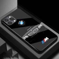 เคสสำหรับไอโฟนโทรศัพท์ BMW กันกระแทก14 /Pro/plus /Pro Max/ 13/12/11-กระจกป้องกัน