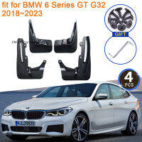 4x สำหรับ BMW 6 Series Gran Turismo GT G32 2018 2019 2020 2021 2022 2023บังโคลนพิทักษ์ F Lare โคลนอวัยวะเพศหญิงยามสาดด้านหลังกระแทก